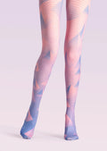 Viken Plan Color art Print Tights Chic Pantyhose/Tights [Temperament Hill]