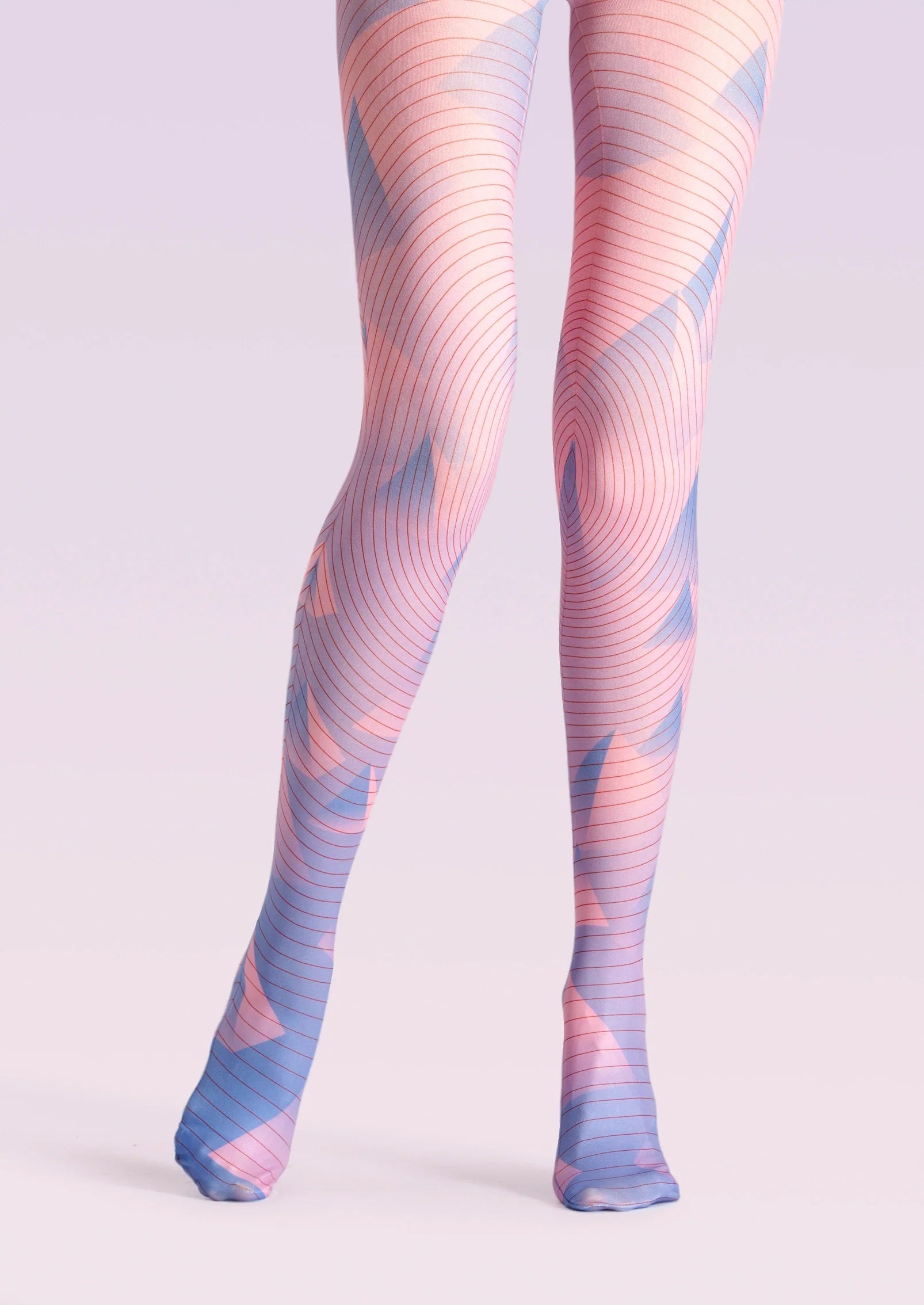 Viken Plan Color art Print Tights Chic Pantyhose/Tights [Temperament Hill]