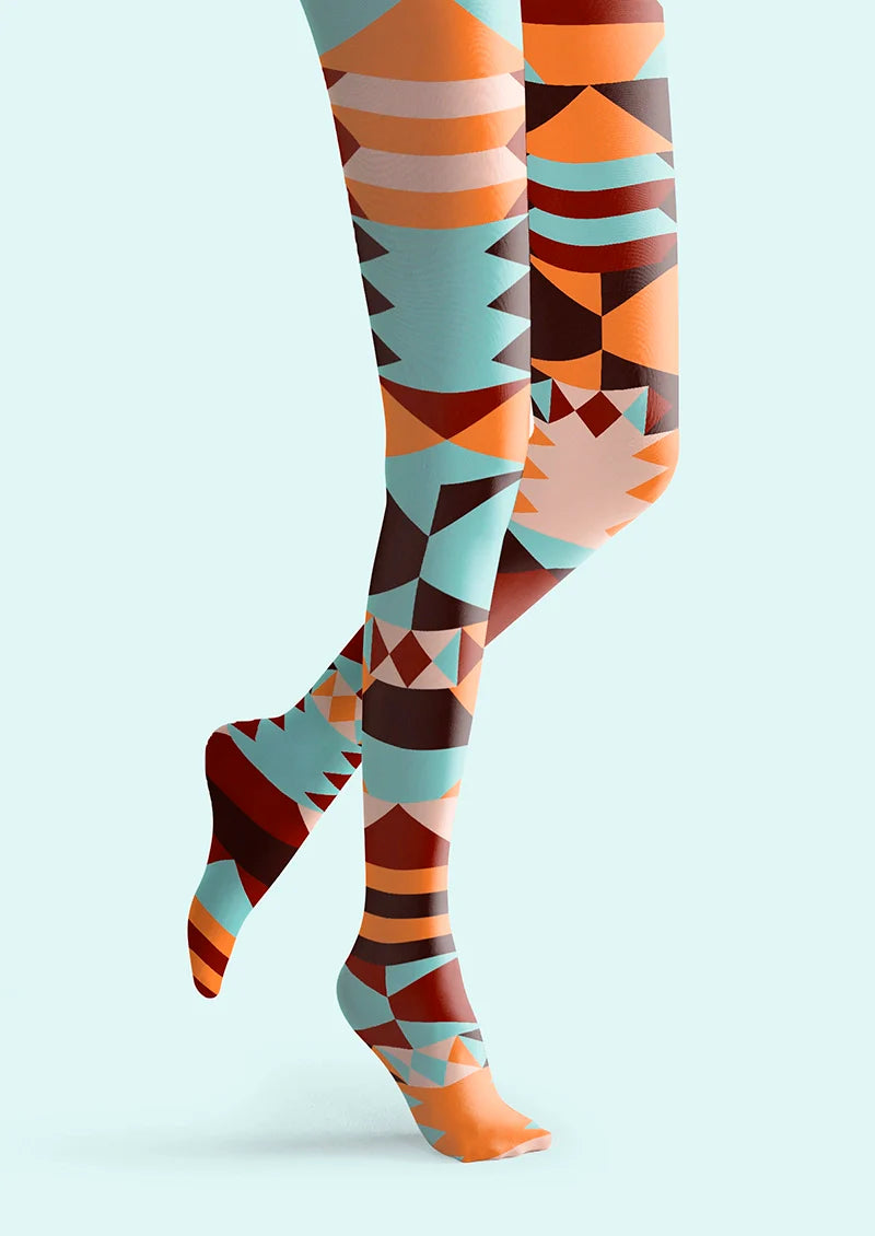 Viken Plan Layered Spectrum Construct Tights Hosiery Pantyhose