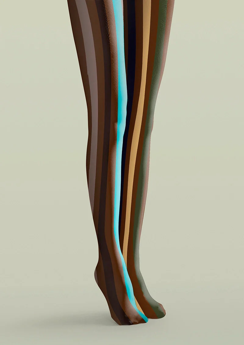 Viken Plan Dust Light Stripes Tights Hosiery Pantyhose
