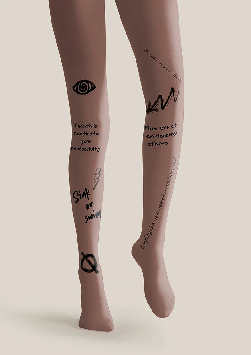 Viken Plan Sink or swim Tights Hosiery Pantyhose