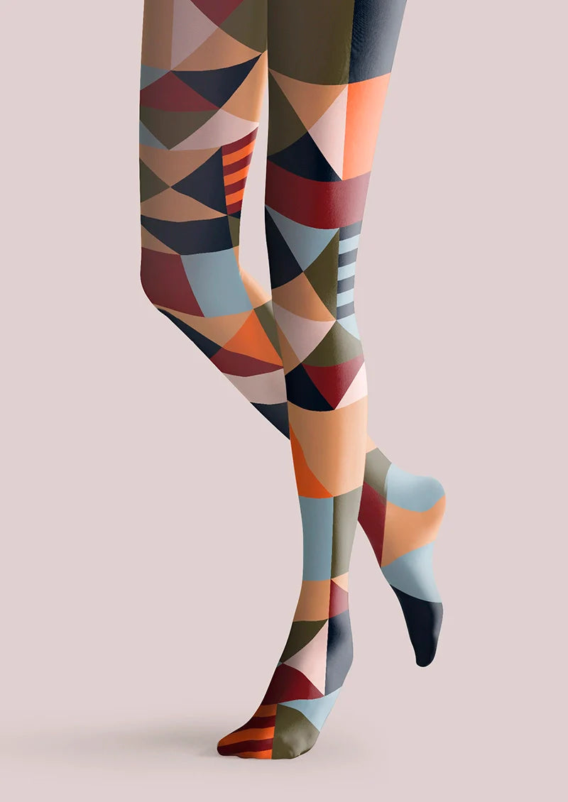 Viken Plan Gypsy Check Tights Hosiery Pantyhose