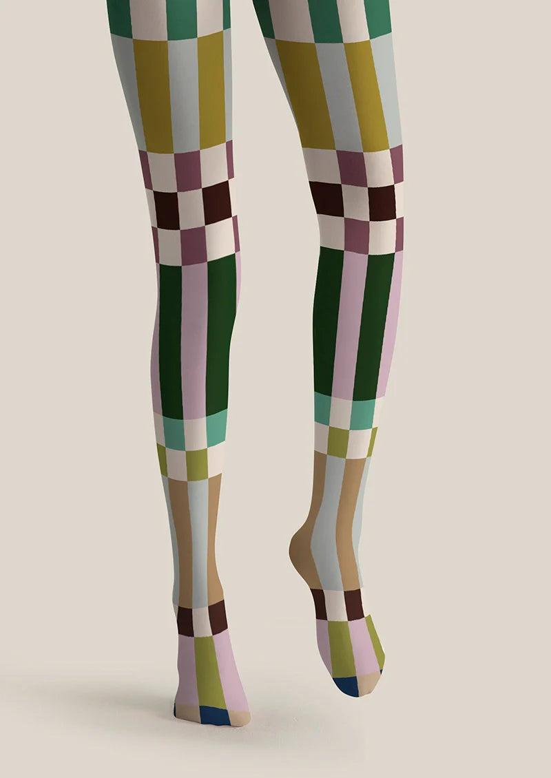 Viken Plan Classic Tartan checked Tights Hosiery Pantyhose