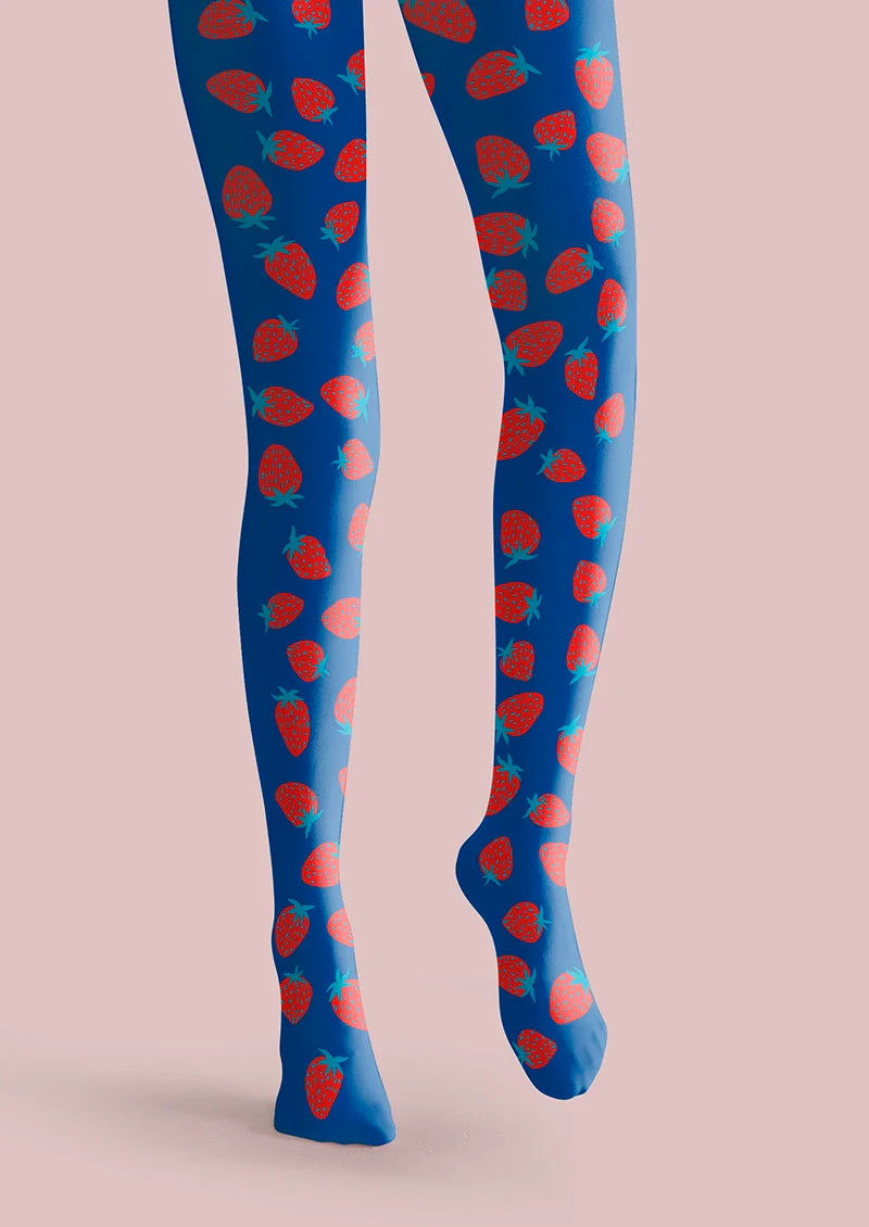 Viken Plan  Strawberry  polka dots Tights Hosiery Pantyhose