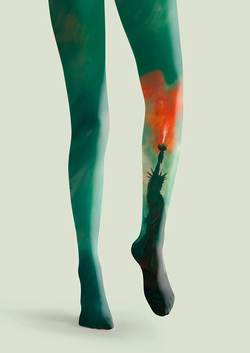 Viken Plan Flame of Liberty Tights Hosiery Pantyhose