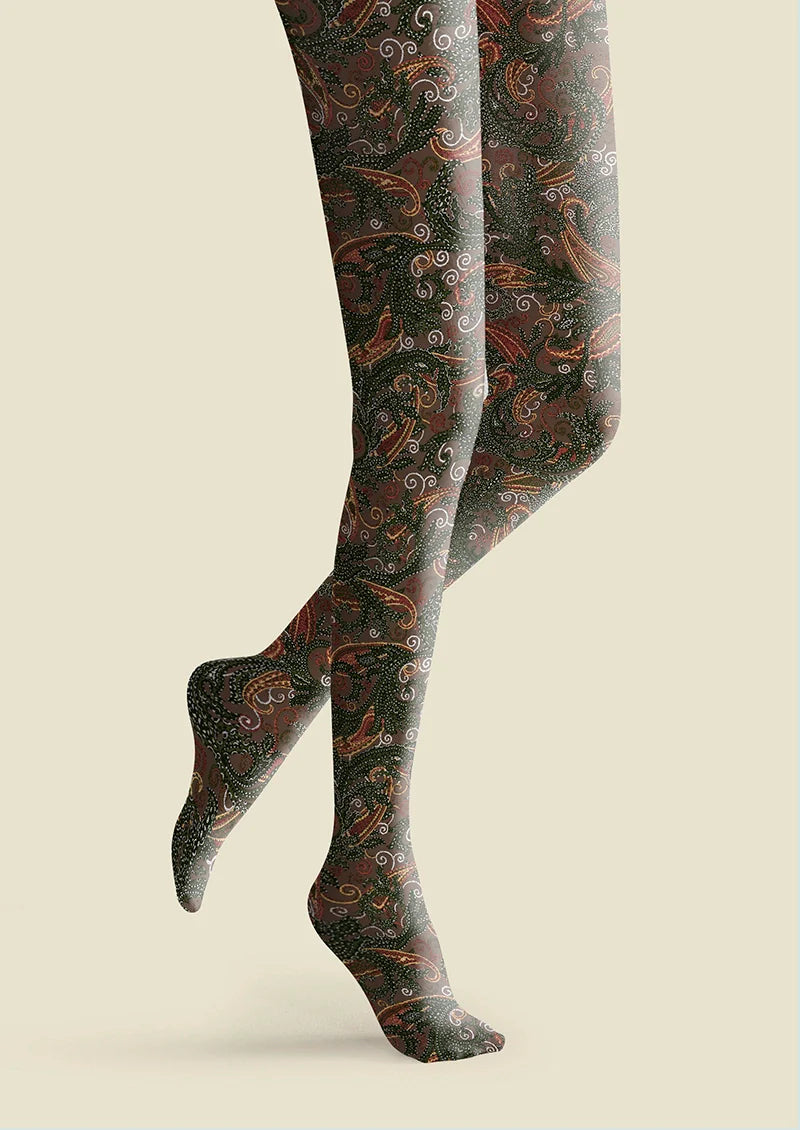 Viken Plan Classical Volute Tights Hosiery Pantyhose