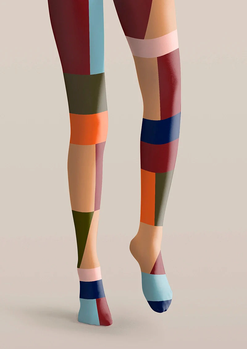 Viken Plan Chromatic Shadow Blocks Tights Hosiery Pantyhose