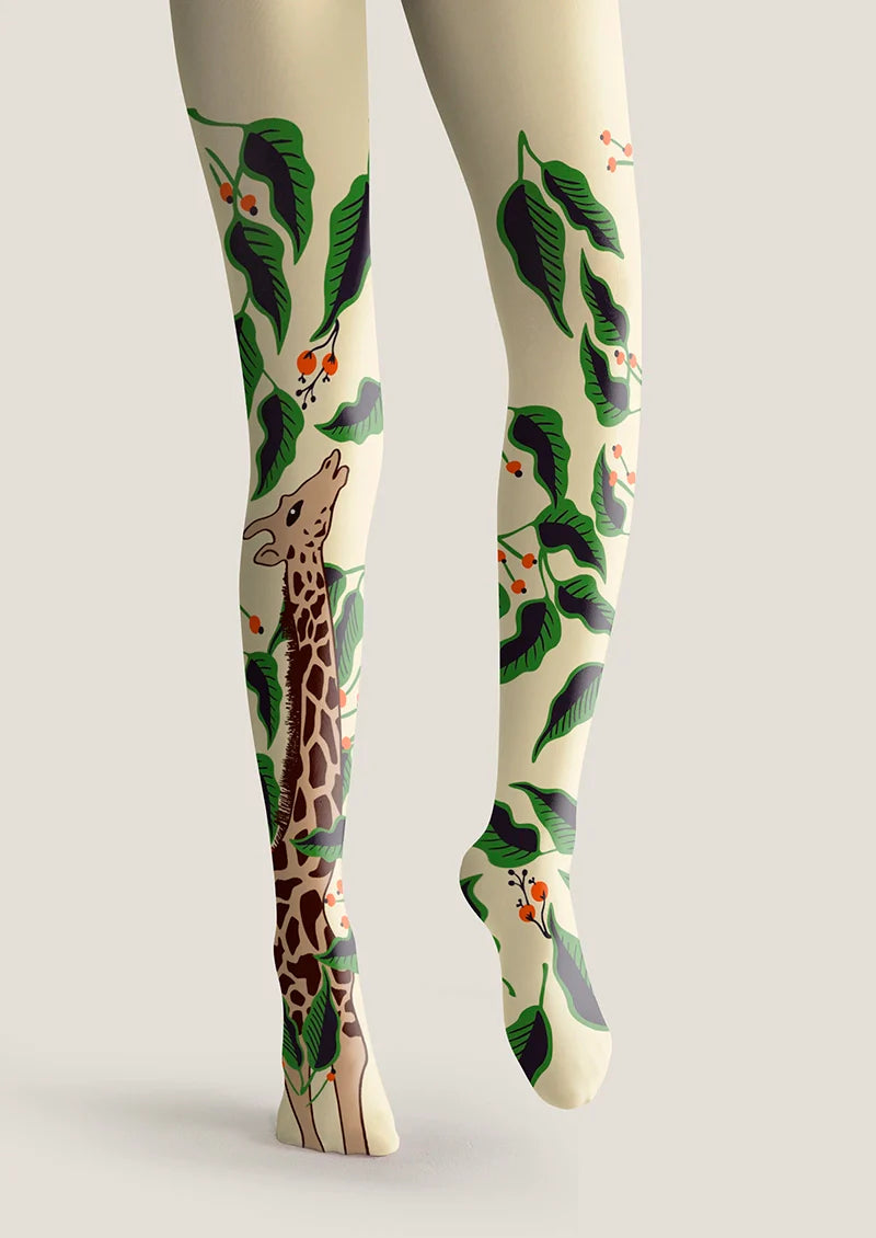 Viken Plan Giraffe Tights Hosiery Pantyhose