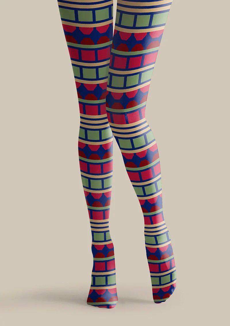 Viken Plan Layered Dreamscape Tights Hosiery Pantyhose