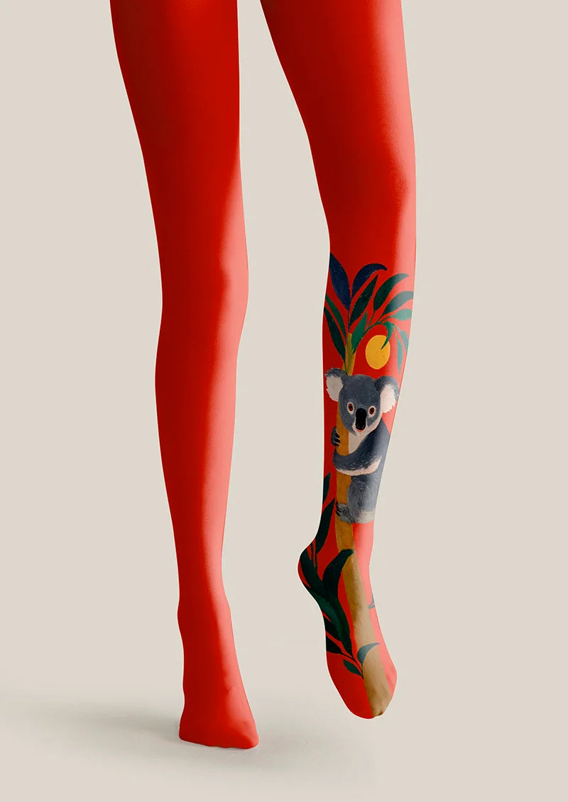 Viken Plan Koala Tights Hosiery Pantyhose