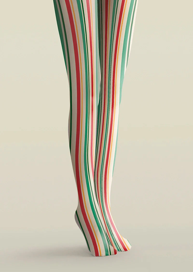 Viken Plan Christmas Candy Tights Hosiery Pantyhose