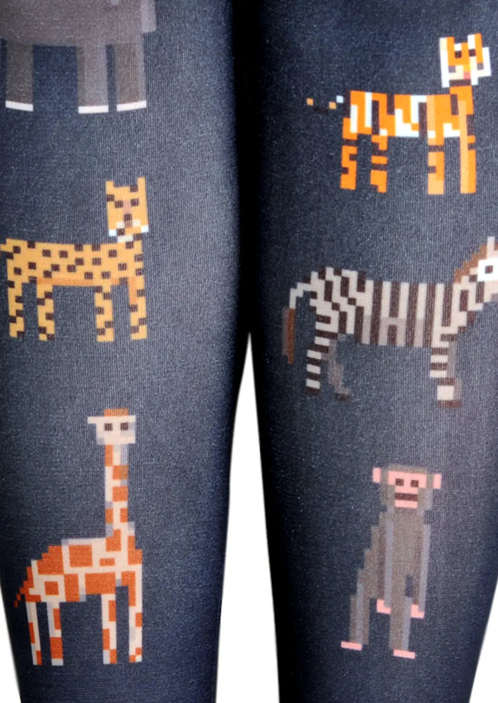 Viken Plan Fun Print Tights Animals Pantyhose/Tights [Pixel Gragg]