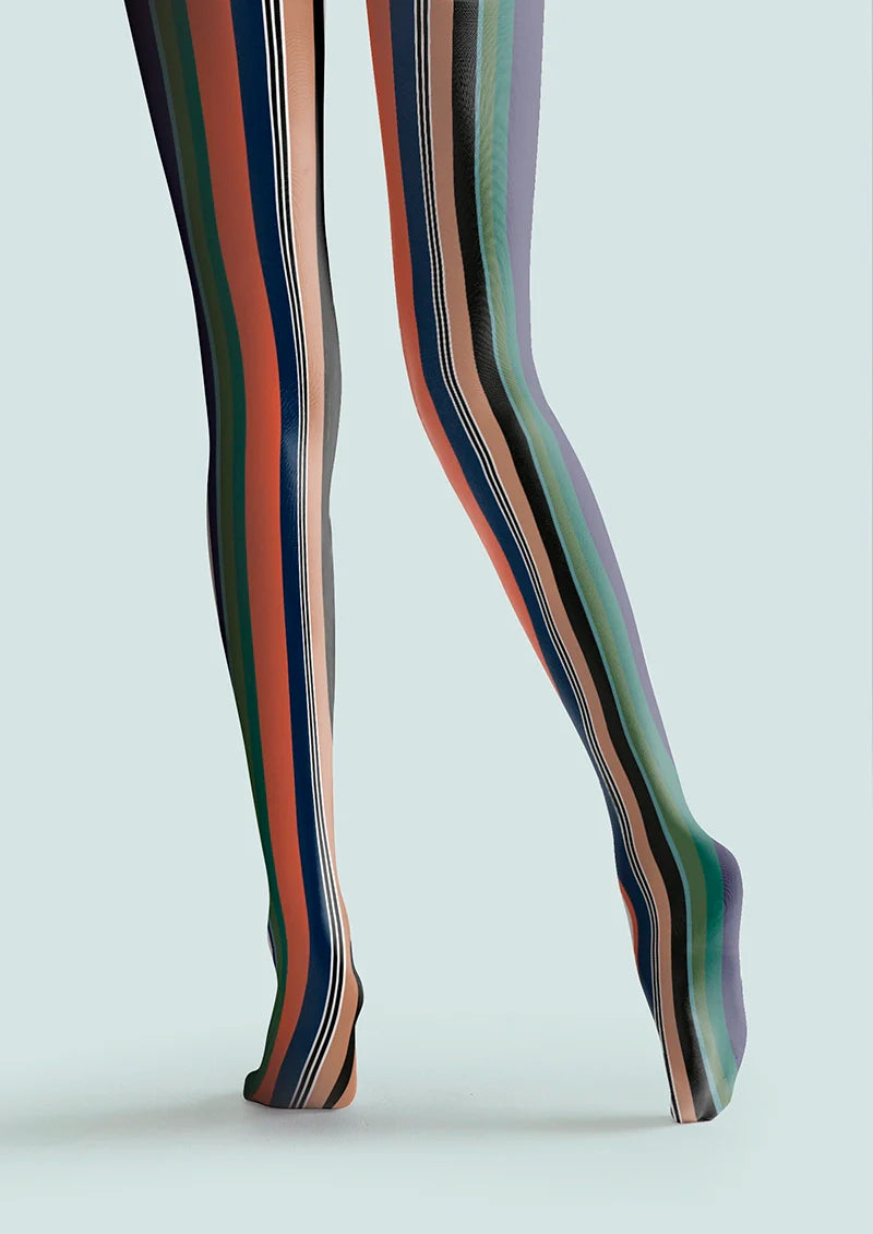 Viken Plan Dusty Striped Tights Hosiery Pantyhose