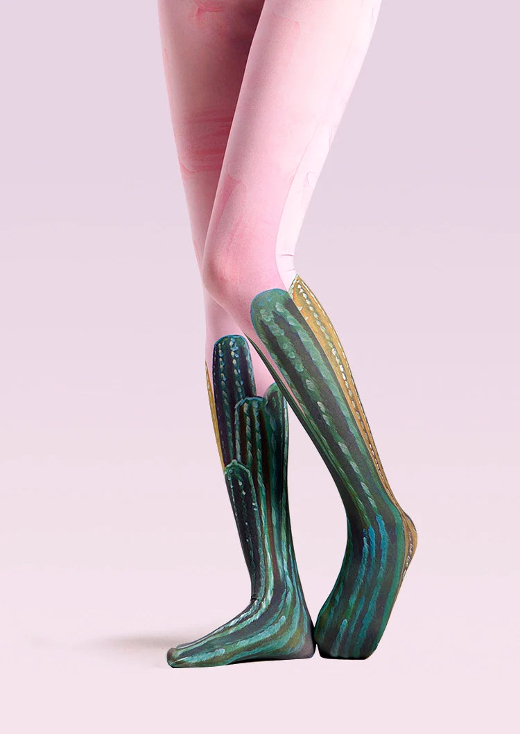 Viken Plan Forest art Print Personality Pantyhose/Tights [Cactus]