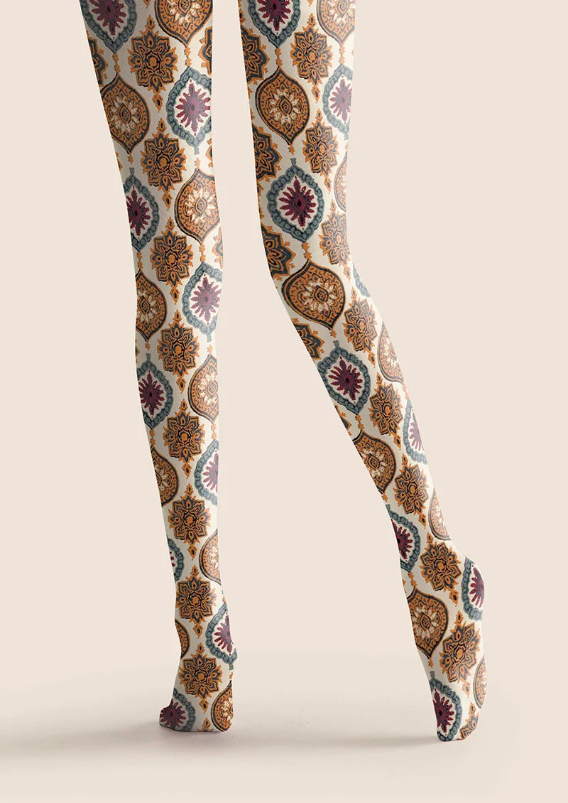 Viken Plan Ephemeral Florals Tights Hosiery Pantyhose