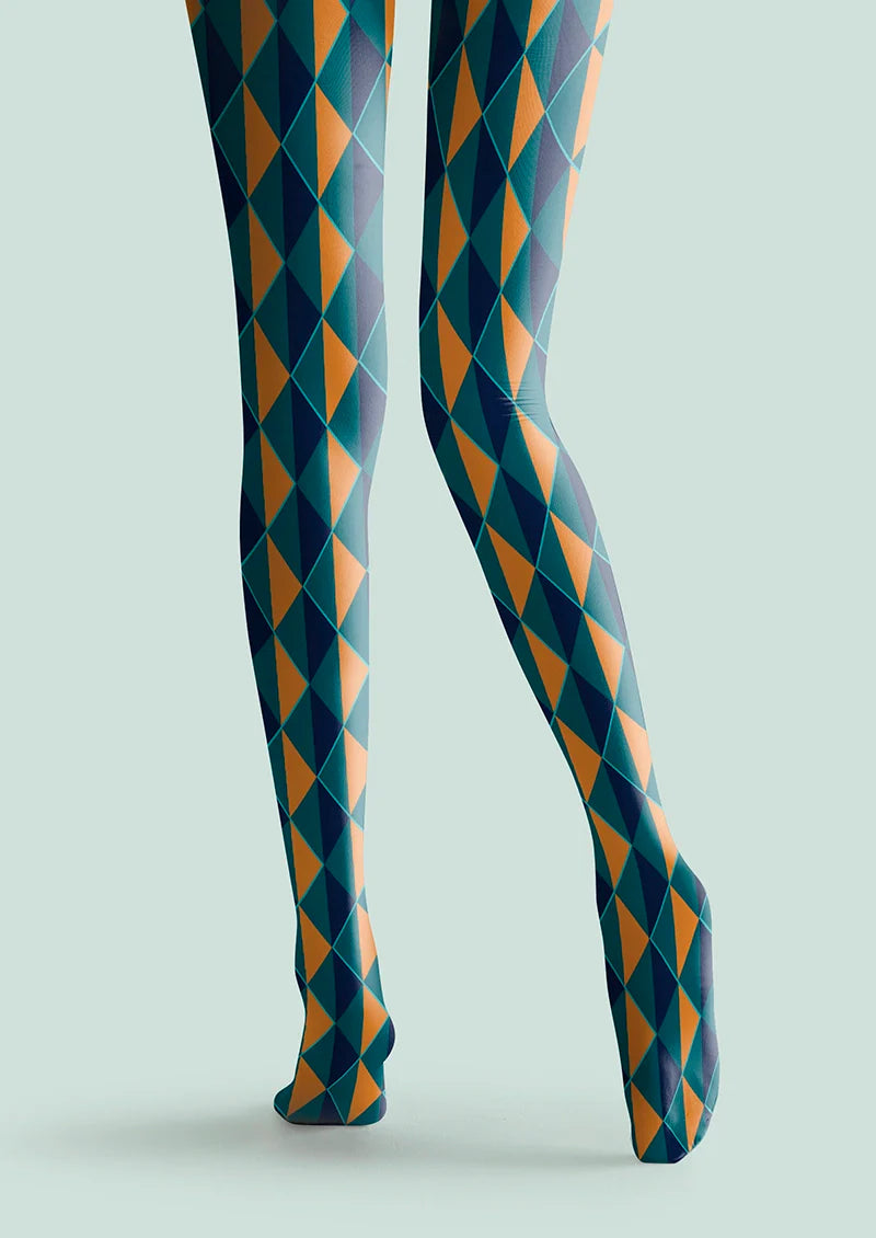 Viken Plan Infinite Rhombus Tights Hosiery Pantyhose