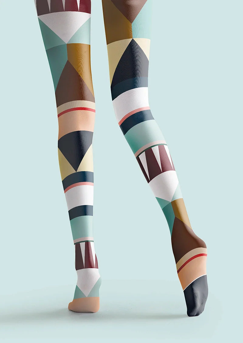 Viken Plan PopArt Print Boho Pantyhose/Tights [Edge Sequence]