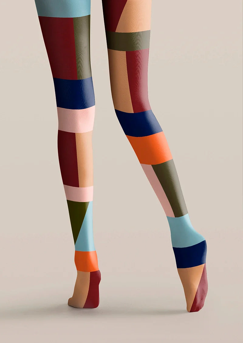 Viken Plan Chromatic Shadow Blocks Tights Hosiery Pantyhose