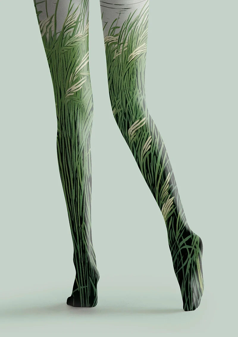 Viken Plan Grasswave Tights Hosiery Pantyhose