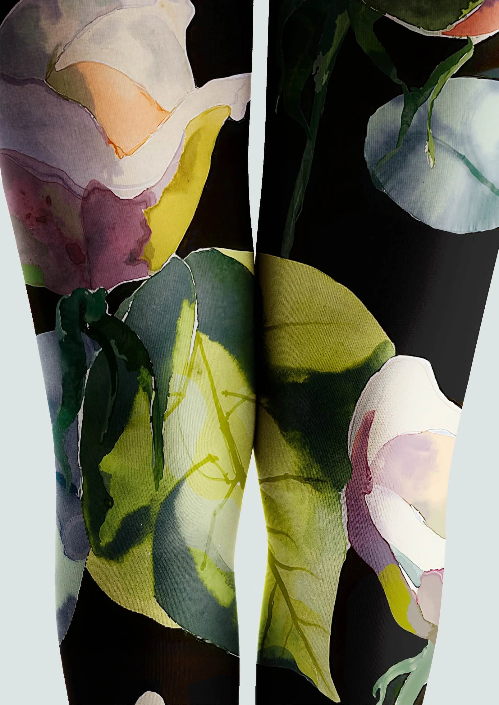 Viken Plan Fashion Printed Tights Personality Pantyhose/Tights [Ink Garden]