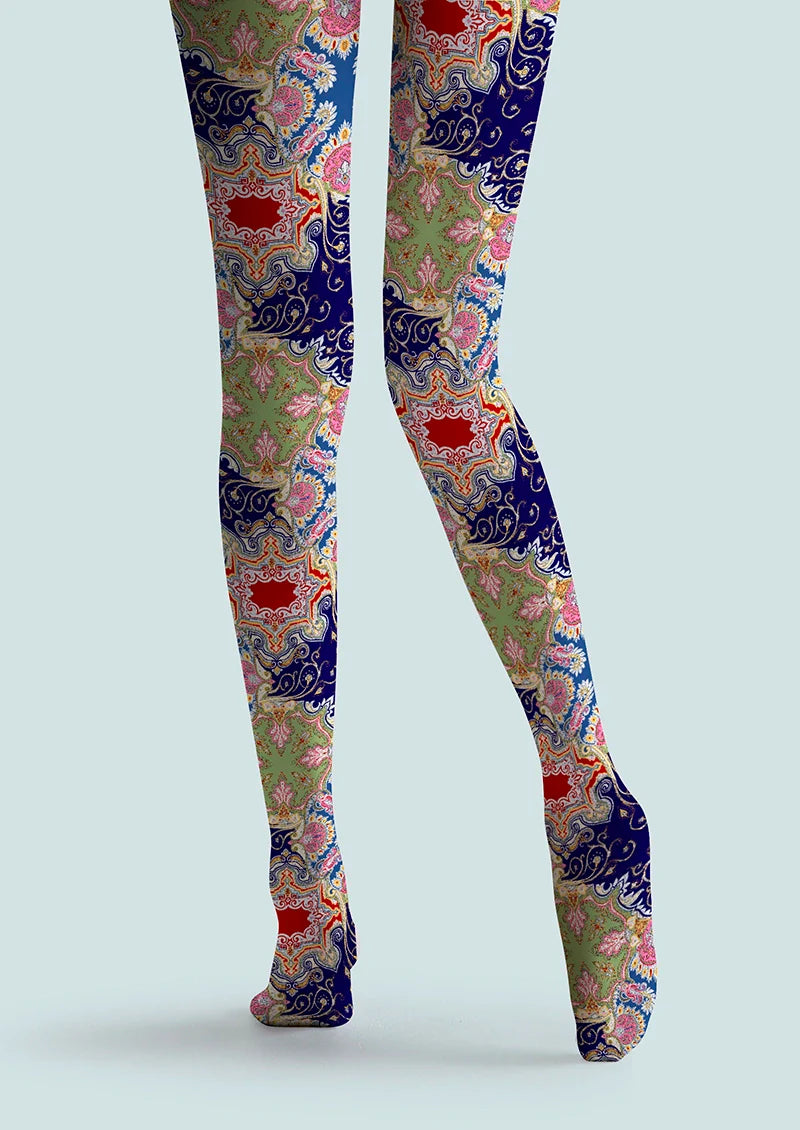 Viken Plan Painted Enamel Tights Hosiery Pantyhose