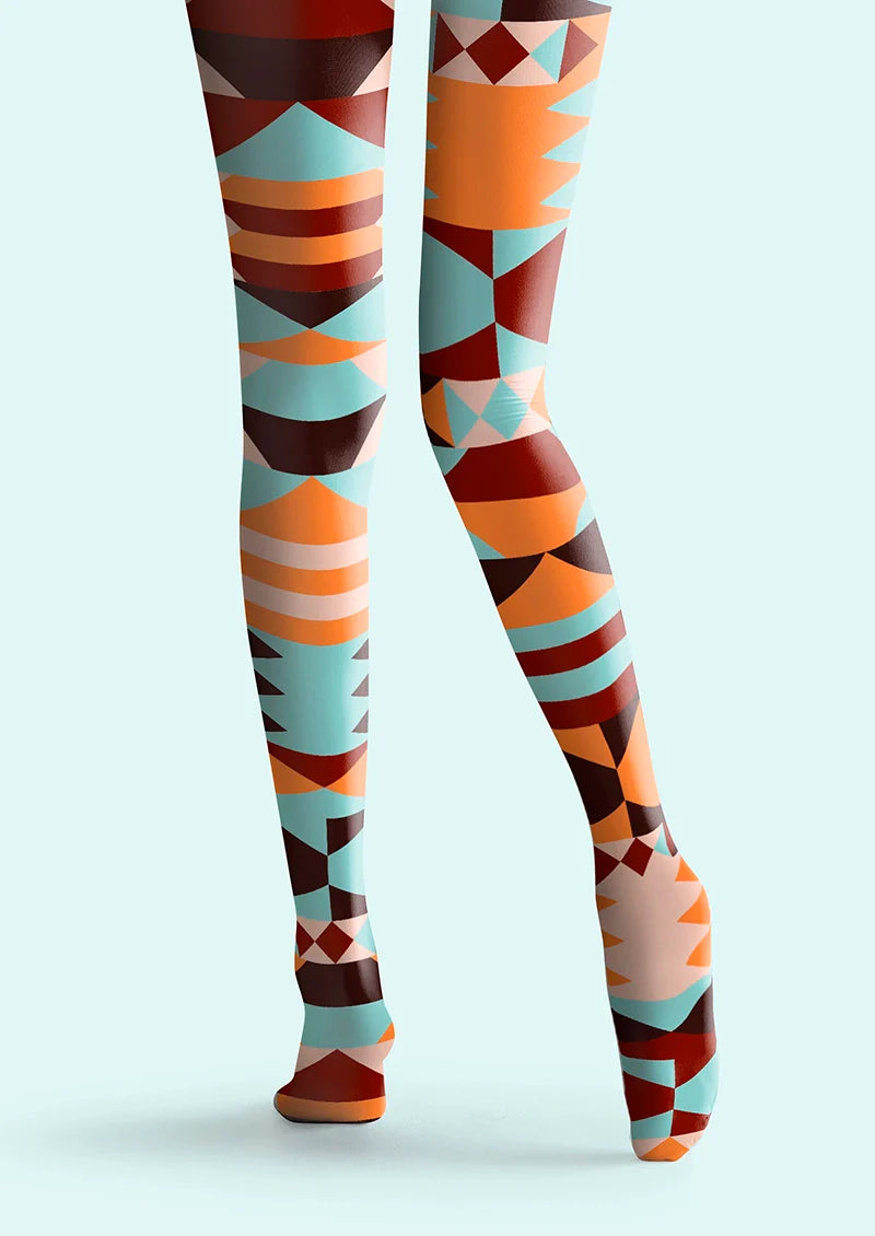 Viken Plan Layered Spectrum Construct Tights Hosiery Pantyhose