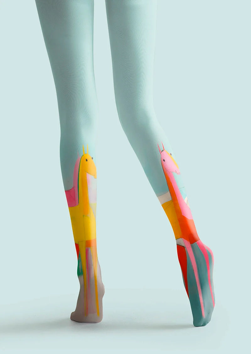 Viken Plan Horse Chromatogram Tights Hosiery Pantyhose