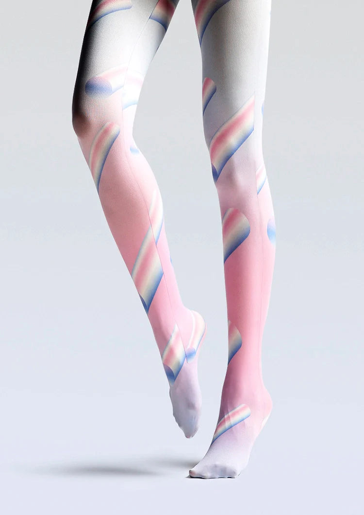 Viken Plan Cyberpunk Art Print Tights Futuristic Pantyhose/Tights [Cyber space]