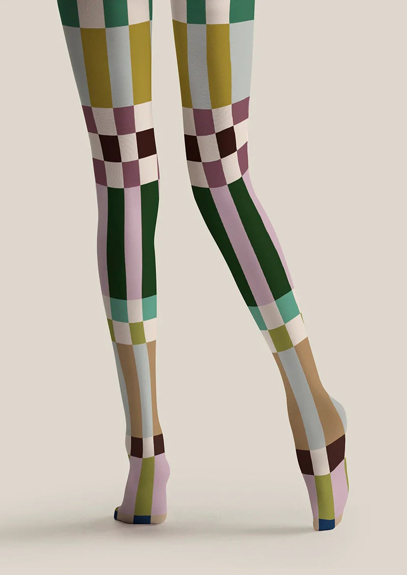 Viken Plan Classic Tartan checked Tights Hosiery Pantyhose