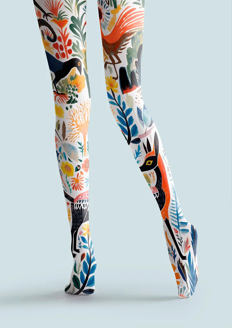 Viken Plan Fantasy Forest Tights Hosiery Pantyhose