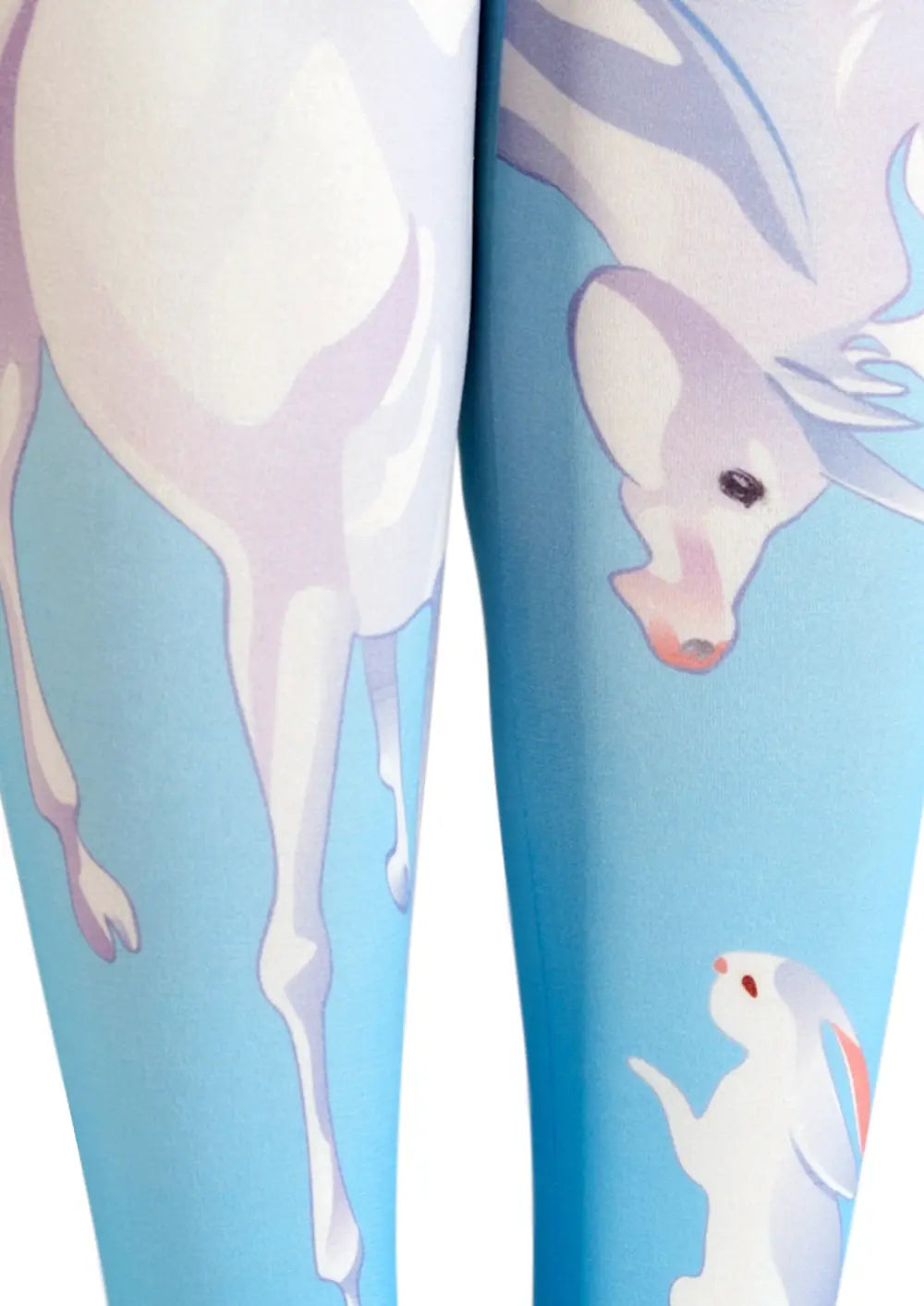 Viken Plan Aesthetics art Print Tights Personality Pantyhose/Tights [Ethereal Mare & Bunny]