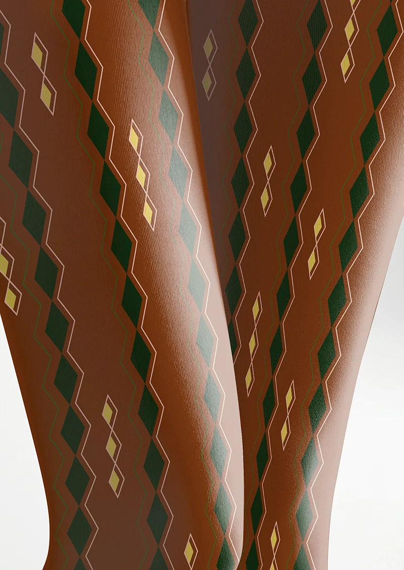 Viken Plan Diamond stripes Tights Hosiery Pantyhose