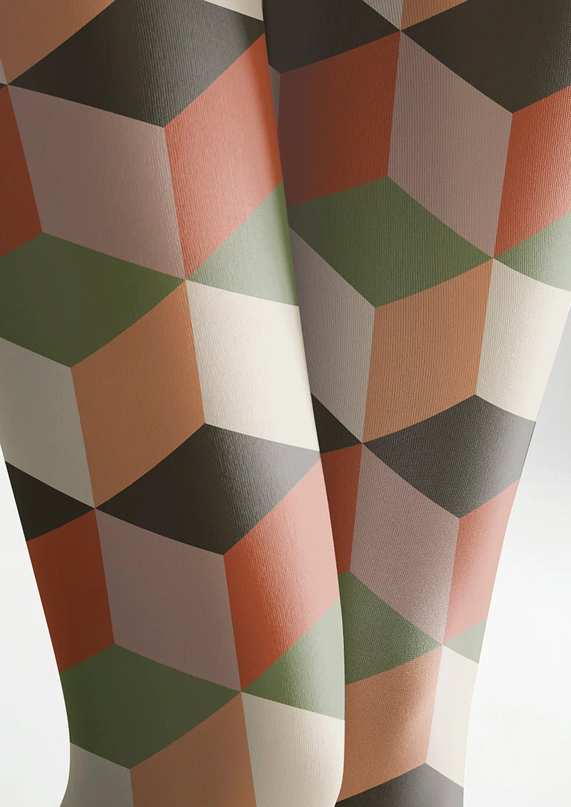 Viken Plan Retro Blocks Tights Hosiery Pantyhose