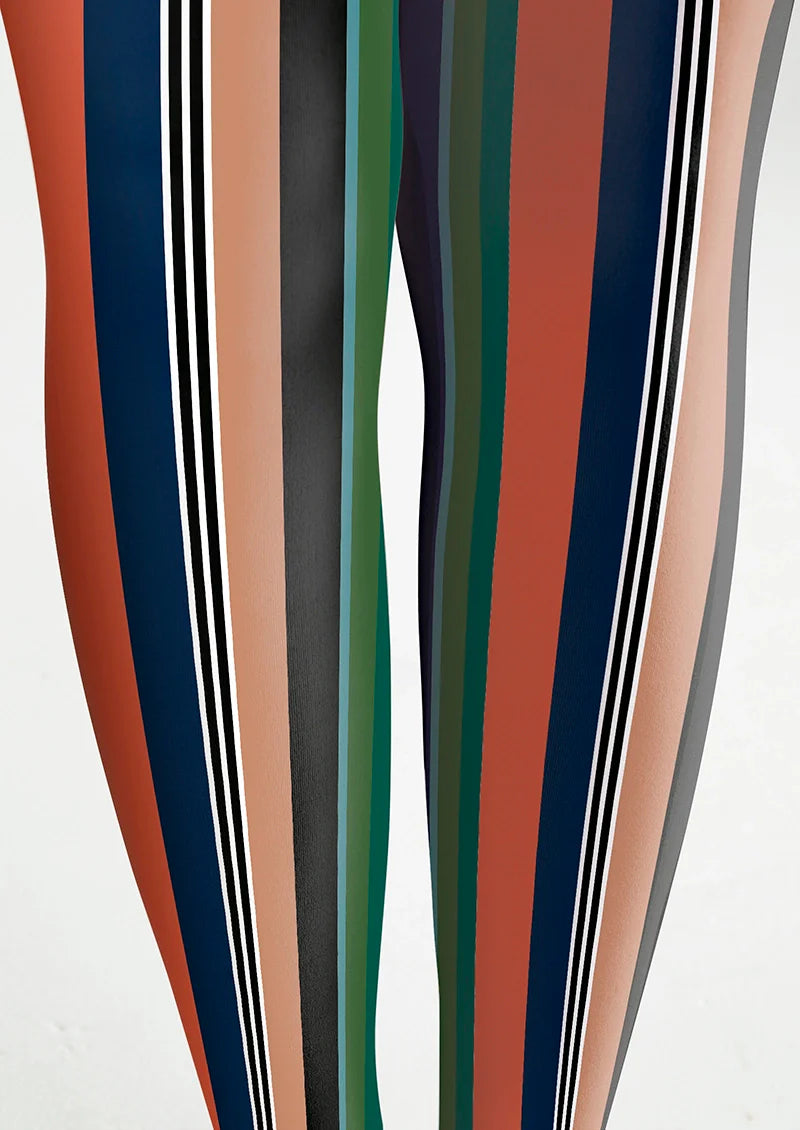 Viken Plan Dusty Striped Tights Hosiery Pantyhose