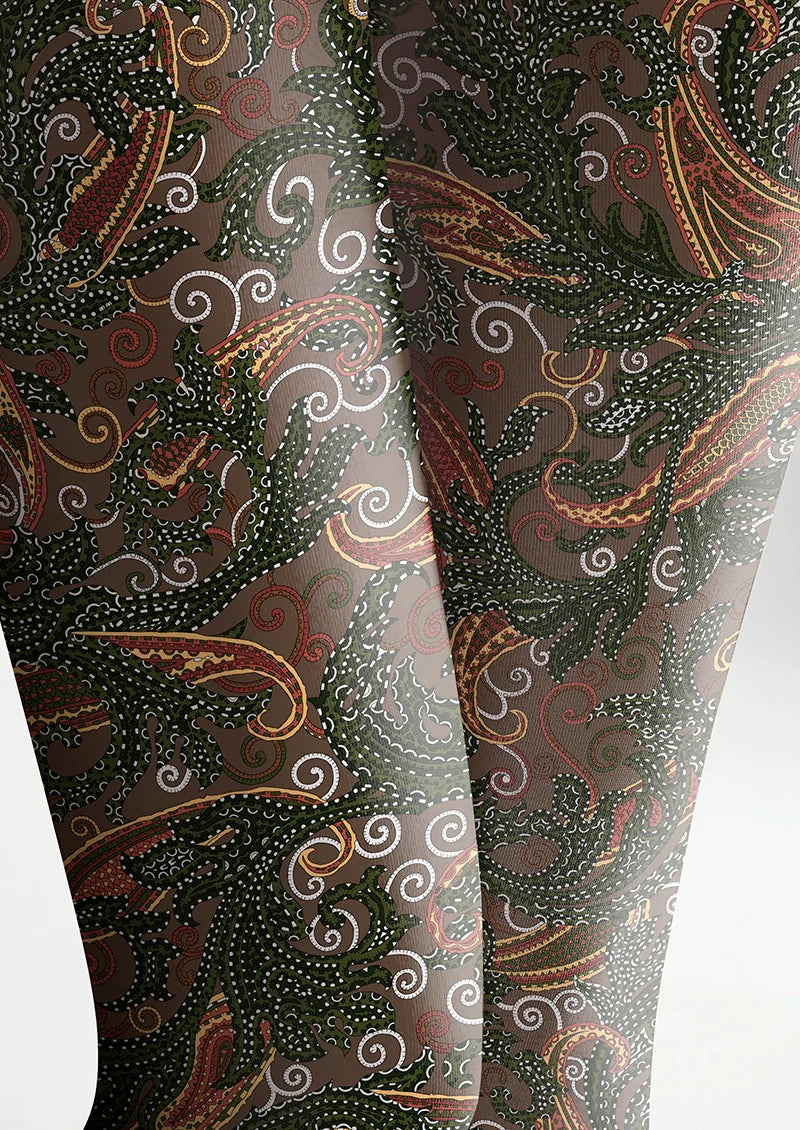 Viken Plan Classical Volute Tights Hosiery Pantyhose