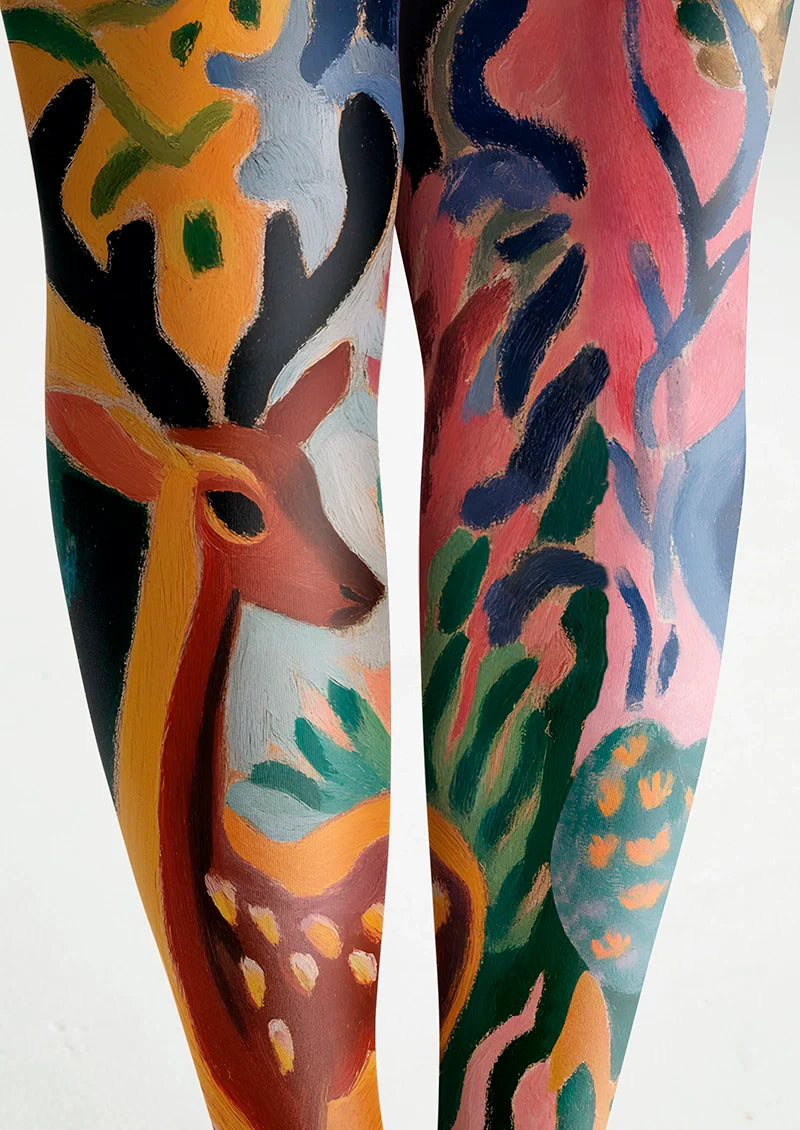 Viken Plan Deer whisper Meadow Tights Hosiery Pantyhose