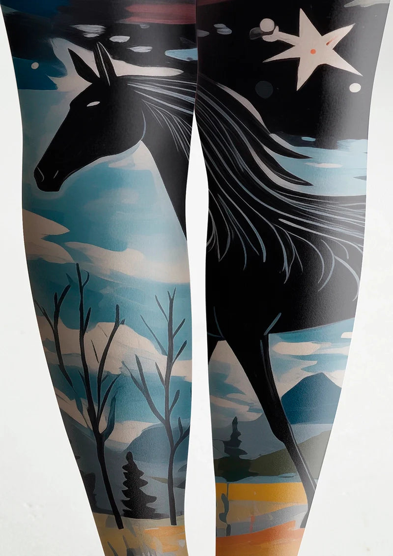 Viken Plan Stardust Horse Trail Tights Hosiery Pantyhose