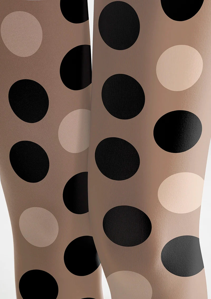 Viken Plan Bubble Tea Polka Dots Tights Hosiery Pantyhose