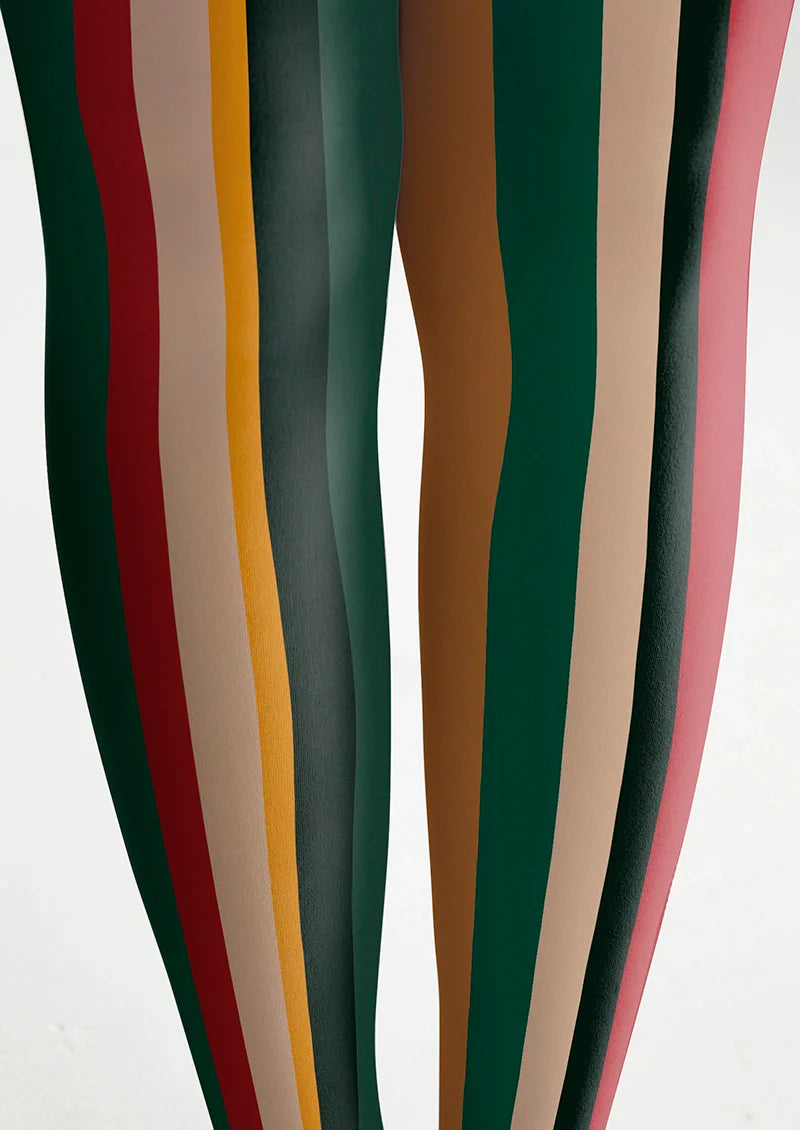 Viken Plan Christmas rhythm stripes Tights Hosiery Pantyhose
