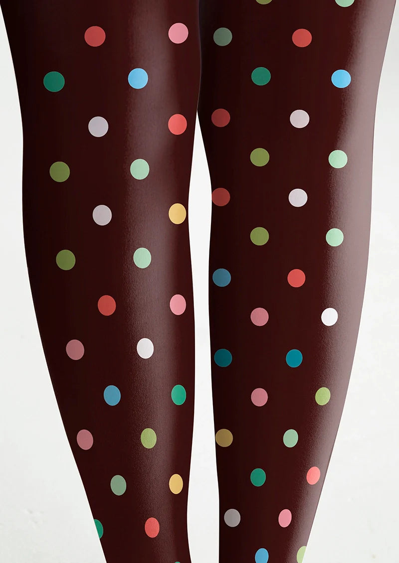 Viken Plan Colorful Polka Dots Tights Hosiery Pantyhose