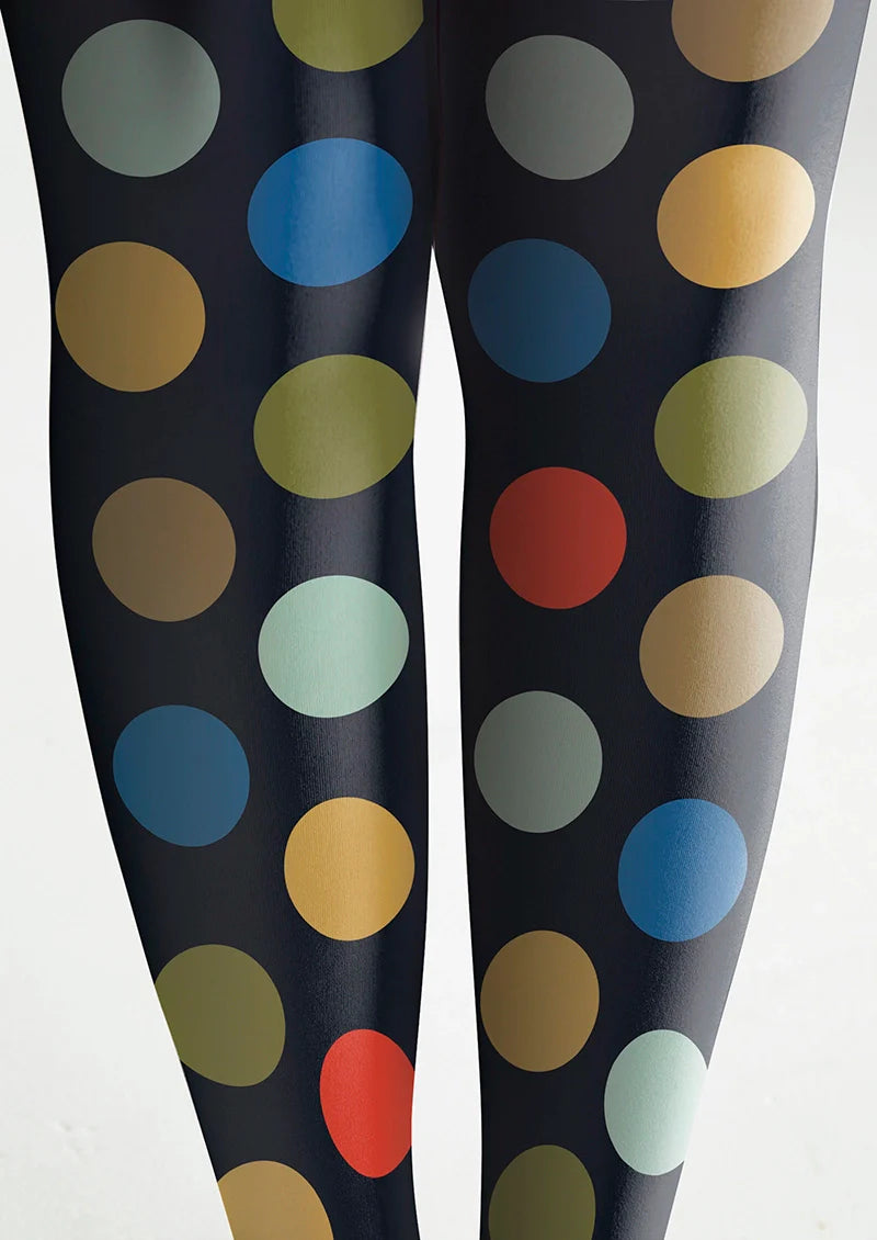 Viken Plan Colorful Polka Dots Tights Hosiery Pantyhose