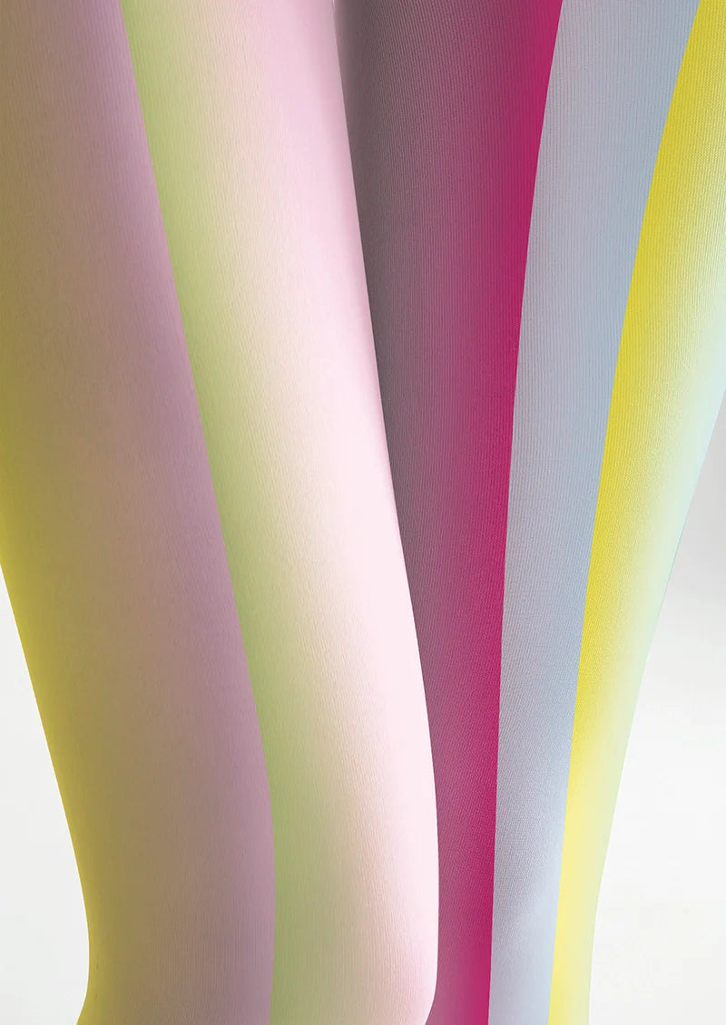 Viken Plan Rainbow Light stripes Tights Hosiery Pantyhose