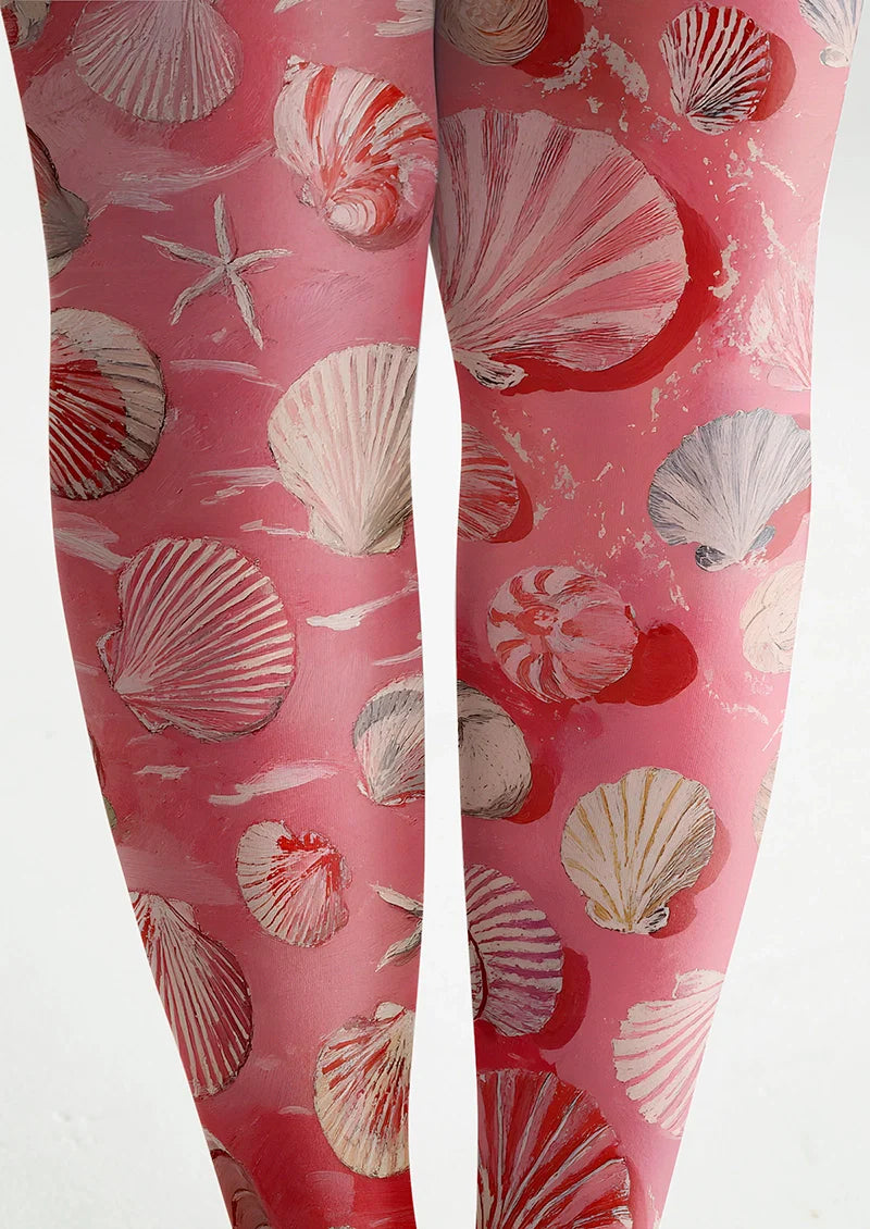 Viken Plan Pink Shell Tights Hosiery Pantyhose