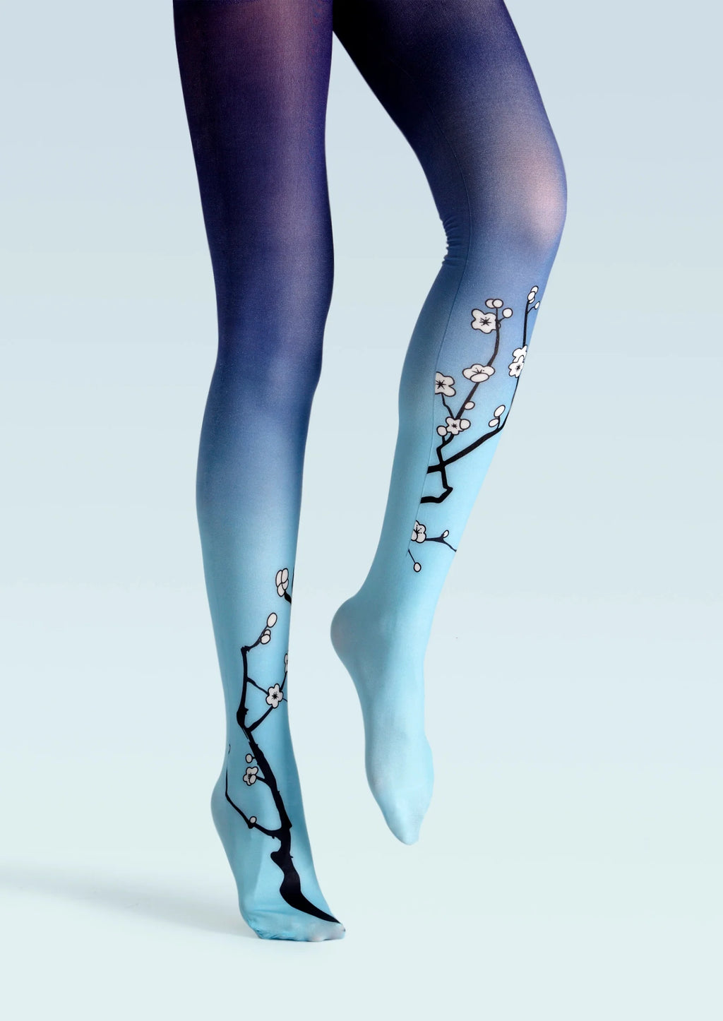 Viken Plan Ethnic Art Print Tights Personality Pantyhose/Tights [Winter plum blossoms]