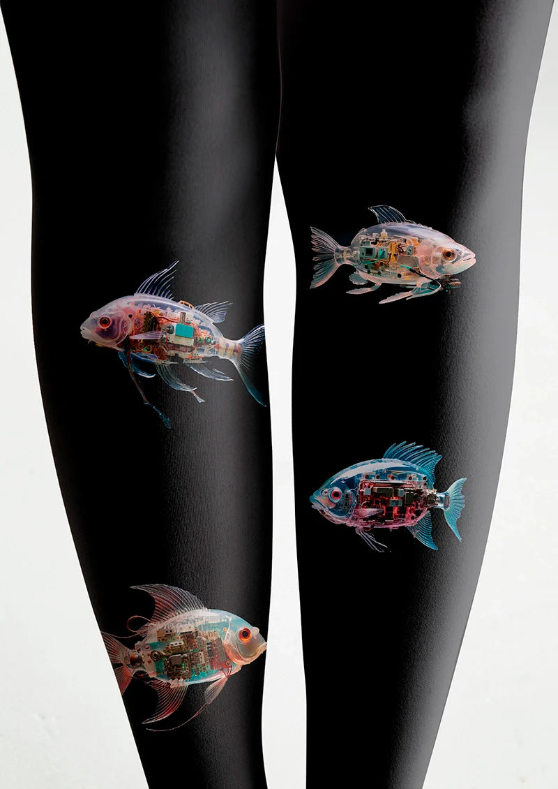 Viken Plan Mechanical Fish Tights Hosiery Pantyhose
