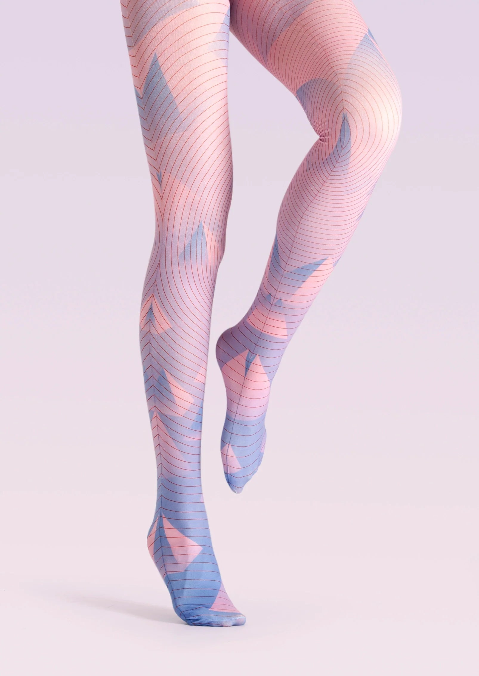 Viken Plan Color art Print Tights Chic Pantyhose/Tights [Temperament Hill]