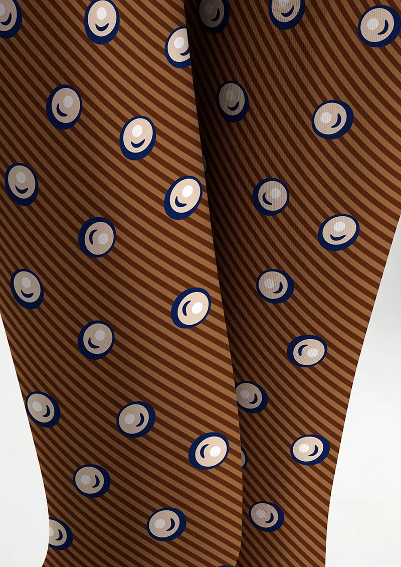 Viken Plan Pearl Polka Dots Tights Hosiery Pantyhose