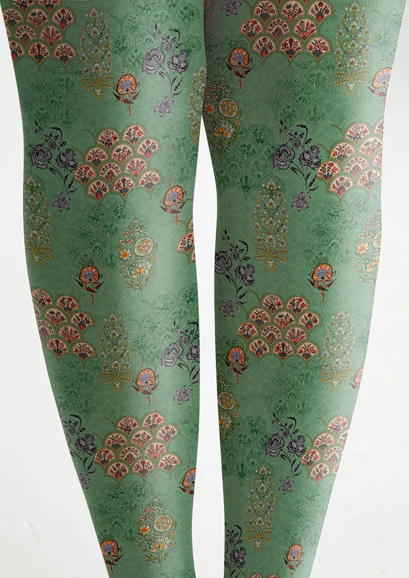 Viken Plan Classic Fan Rib Tights Hosiery Pantyhose