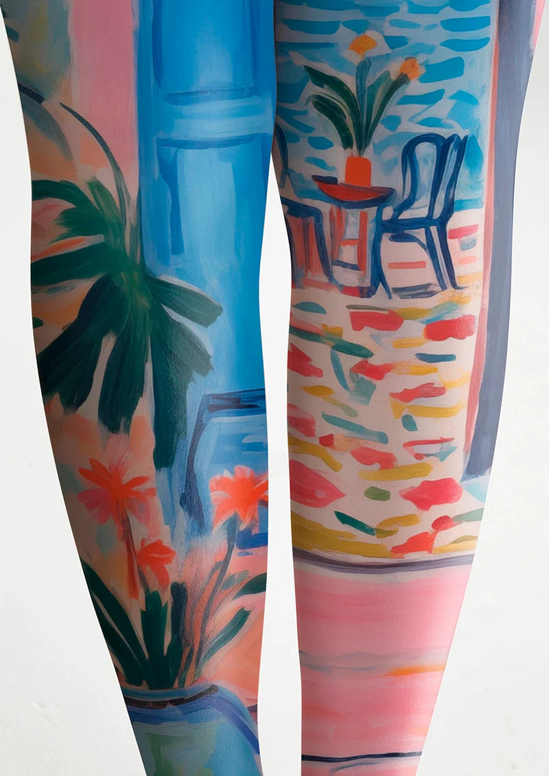 Viken Plan Beach Holiday Tights Hosiery Pantyhose