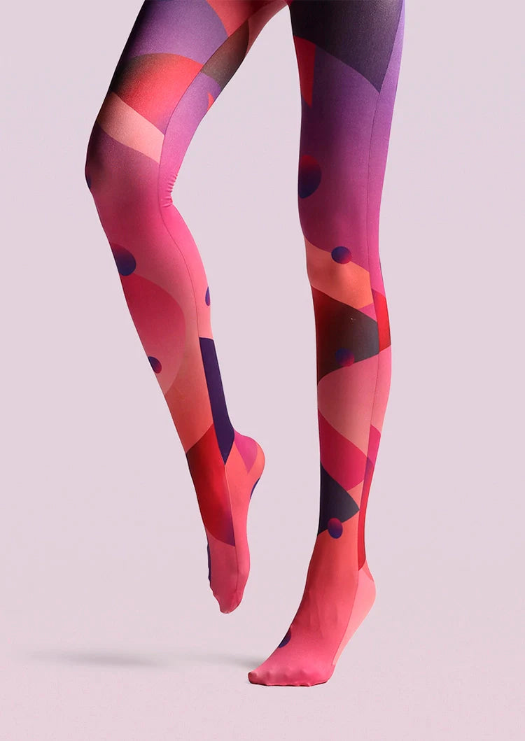 Viken Plan Cyberpunk Combustion Space  Print Tights Hosiery Pantyhose